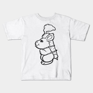 Cute Easter Bunny With Carrot As Color In Easter Kids T-Shirt